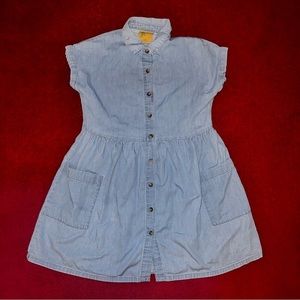 Girls Size 7/8 There Abouts Denim Shortsleeve Dress